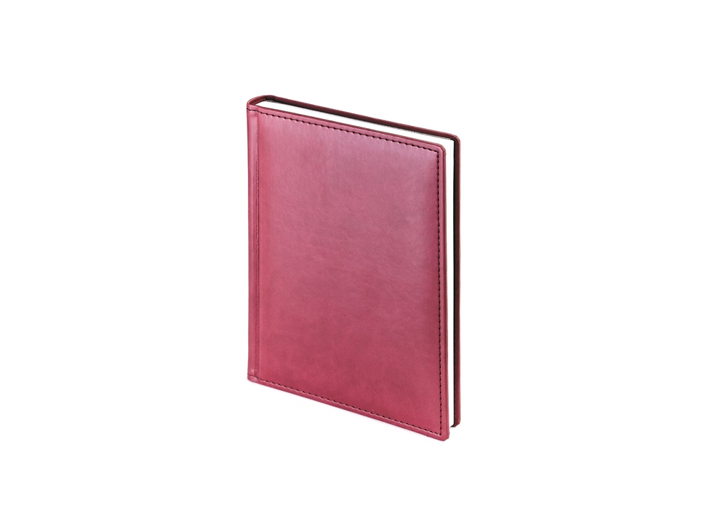 Ежедневник недатированный А6+ Velvet, бордовый-0