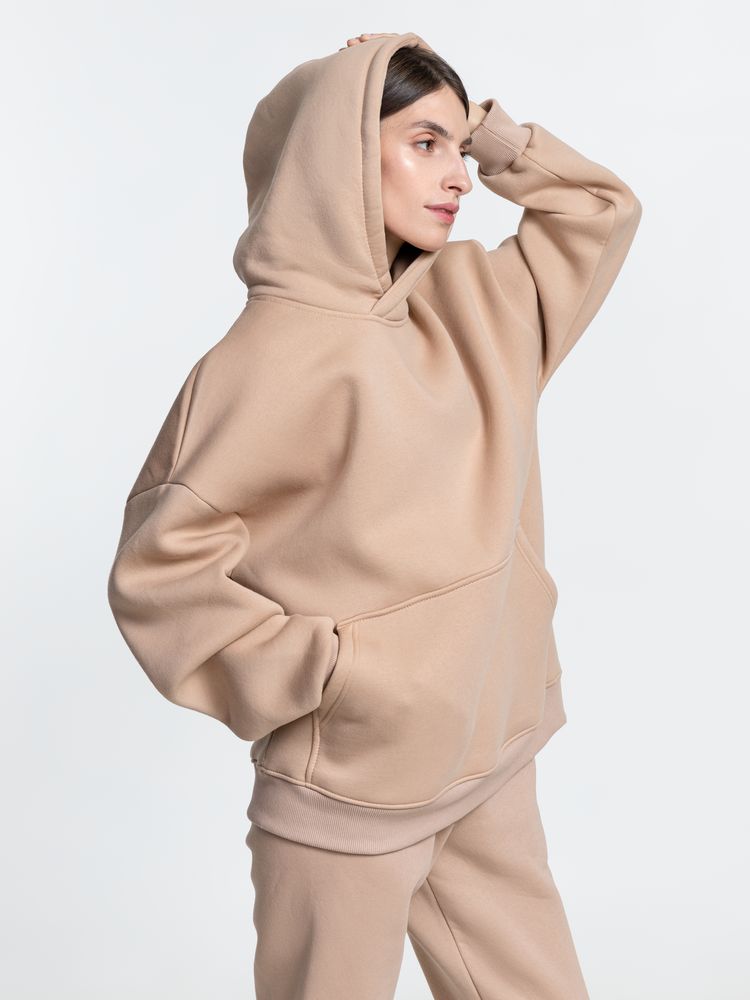 Худи Kulonga Oversize, бежевое-3