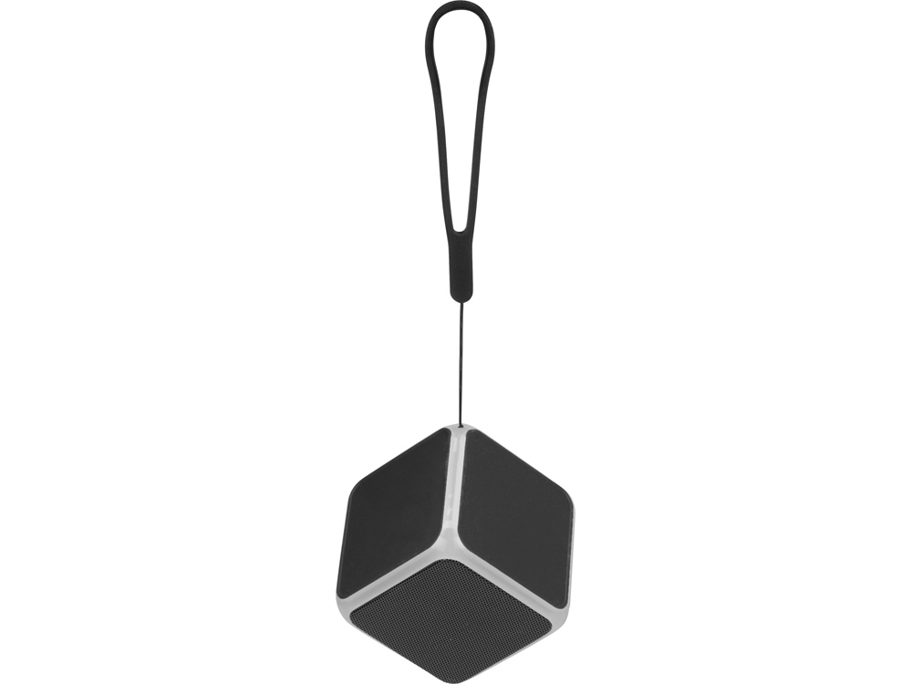 Портативная колонка Cube с подсветкой, черный-2