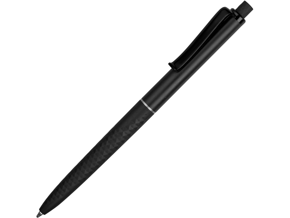 Ручка пластиковая soft-touch шариковая Plane, черный-0