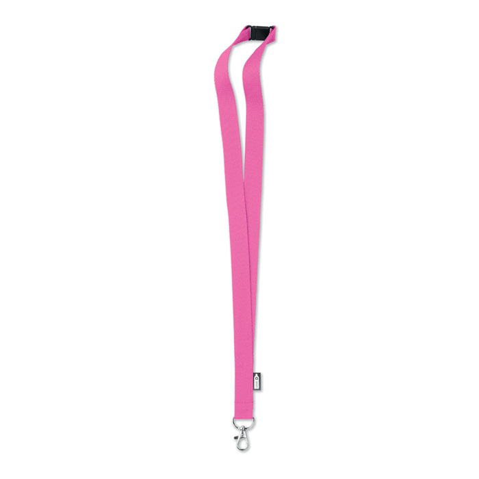 Lanyard in RPET 20 mm, фуксия-0