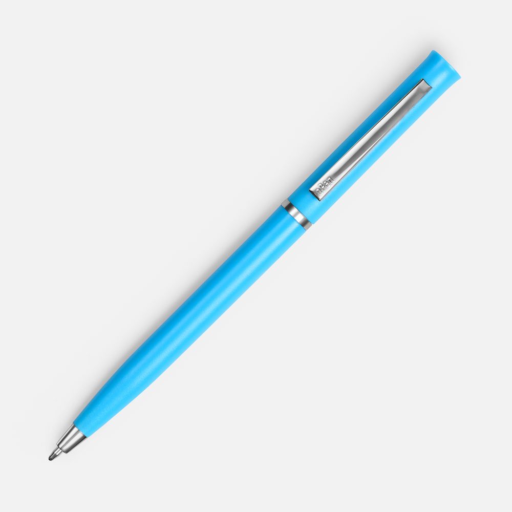 Ручка шариковая Euro Chrome, голубая-2