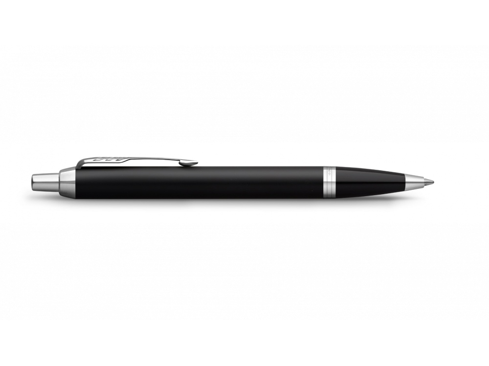 Шариковая ручка Parker IM Mat Black CT лак матовый, стержень: M, цвет чернил: blue, в подарочной упаковке.-3