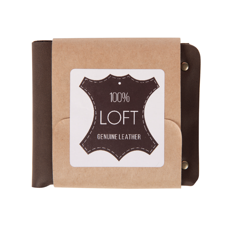 Портмоне кожаное, "LOFT", коричневый-0