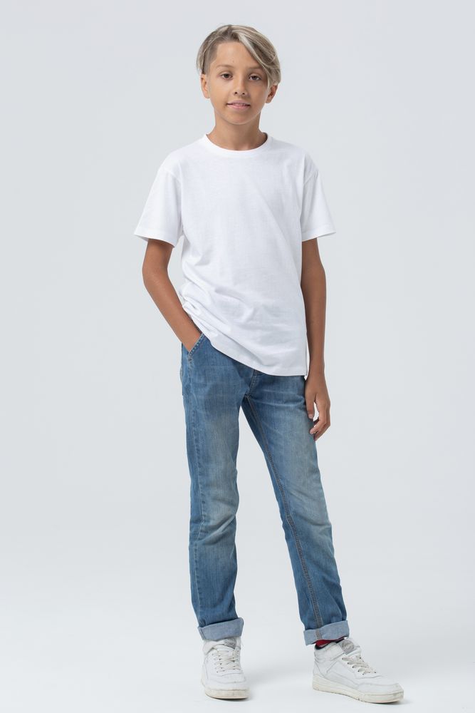 Футболка детская Regent Fit Kids, белая-3