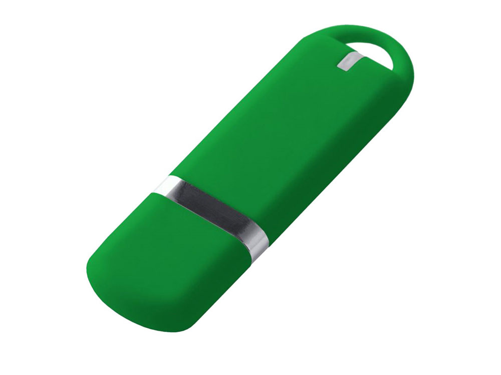 USB-флешка на 16 ГБ 3.0 USB, с покрытием soft-touch, зеленый-0