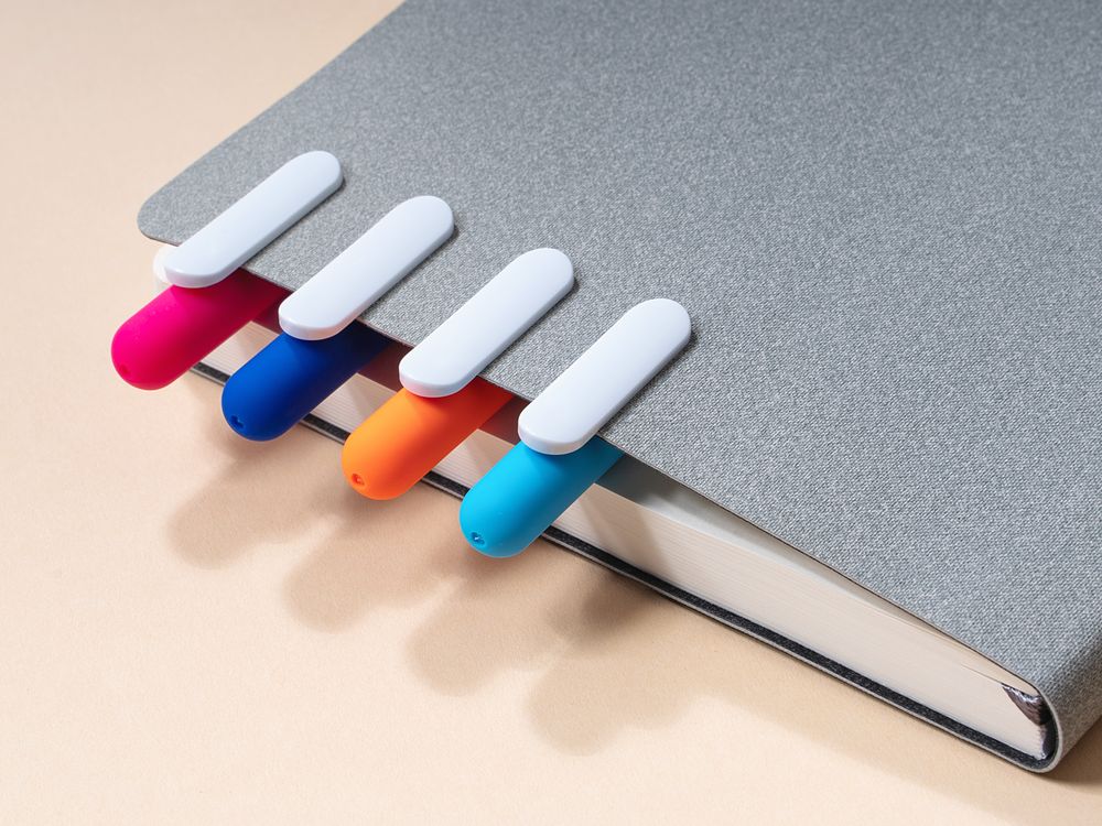 Ручка шариковая Swiper Soft Touch, неоново-оранжевая с белым-3