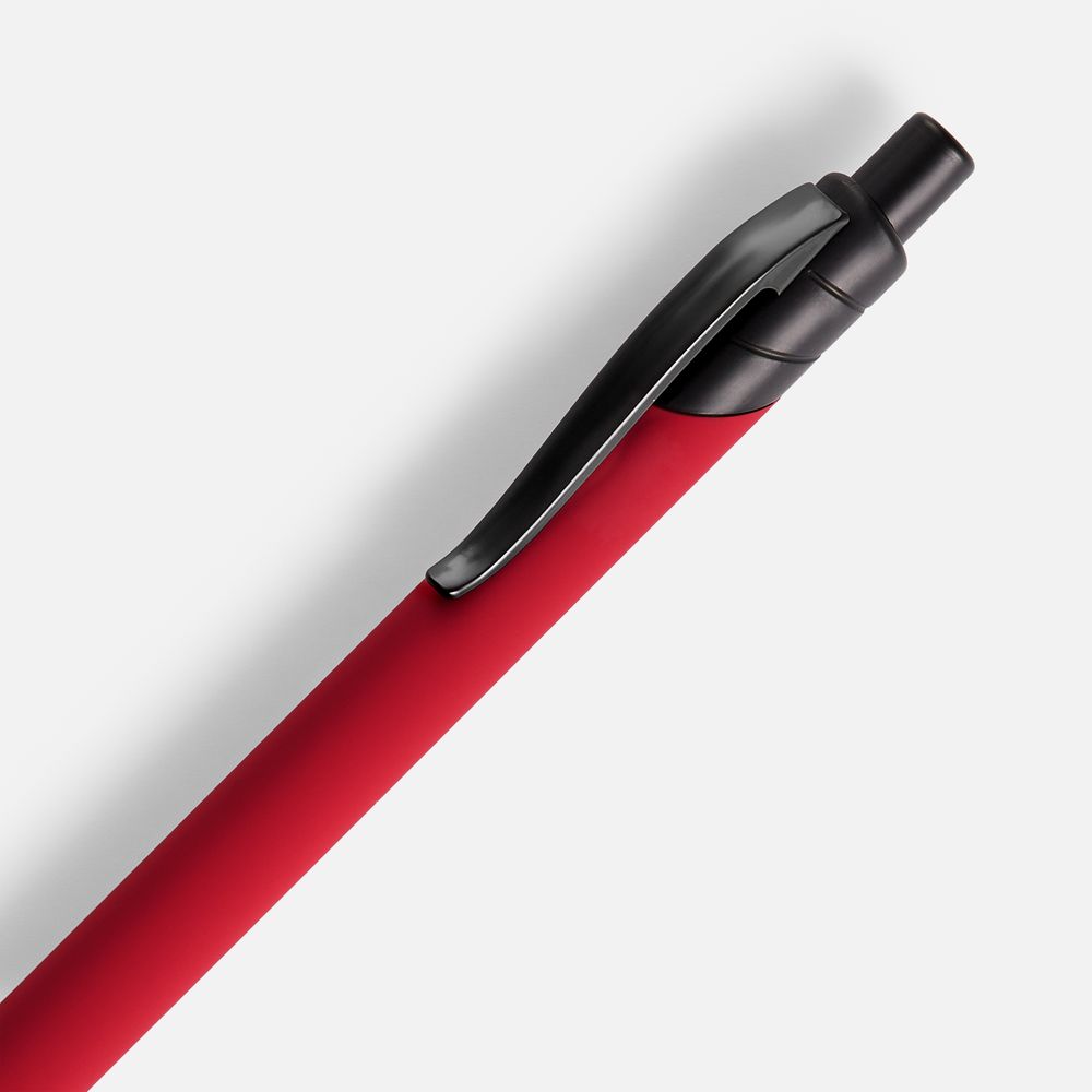 Ручка шариковая Undertone Black Soft Touch, красная-2
