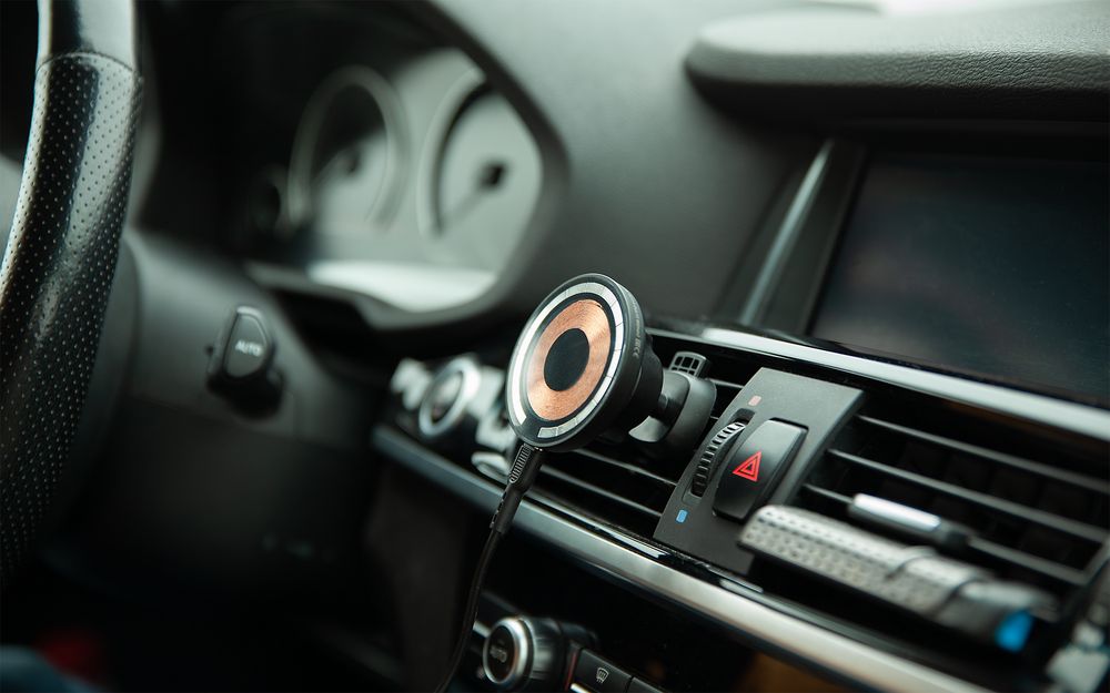 Держатель для смартфона Cooper Auto Wireless с беспроводной зарядкой, черный-5