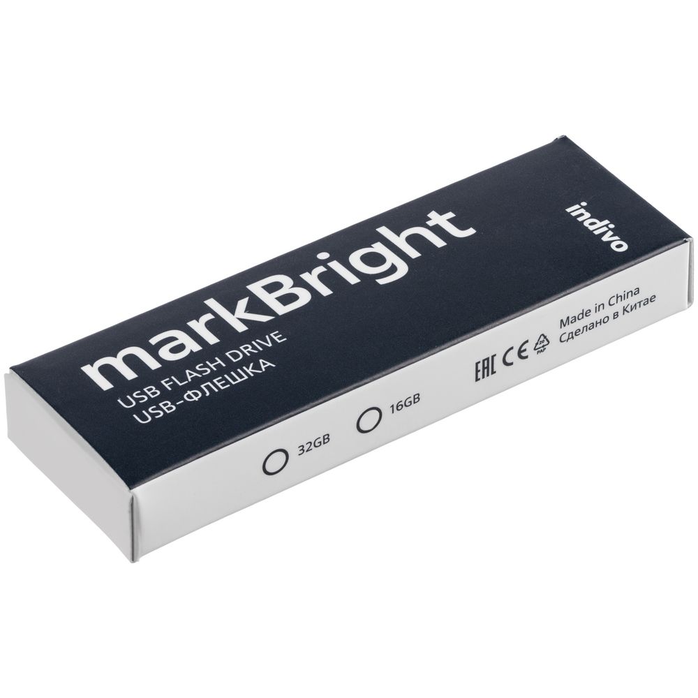 Флешка markBright с синей подсветкой, 16 Гб-4