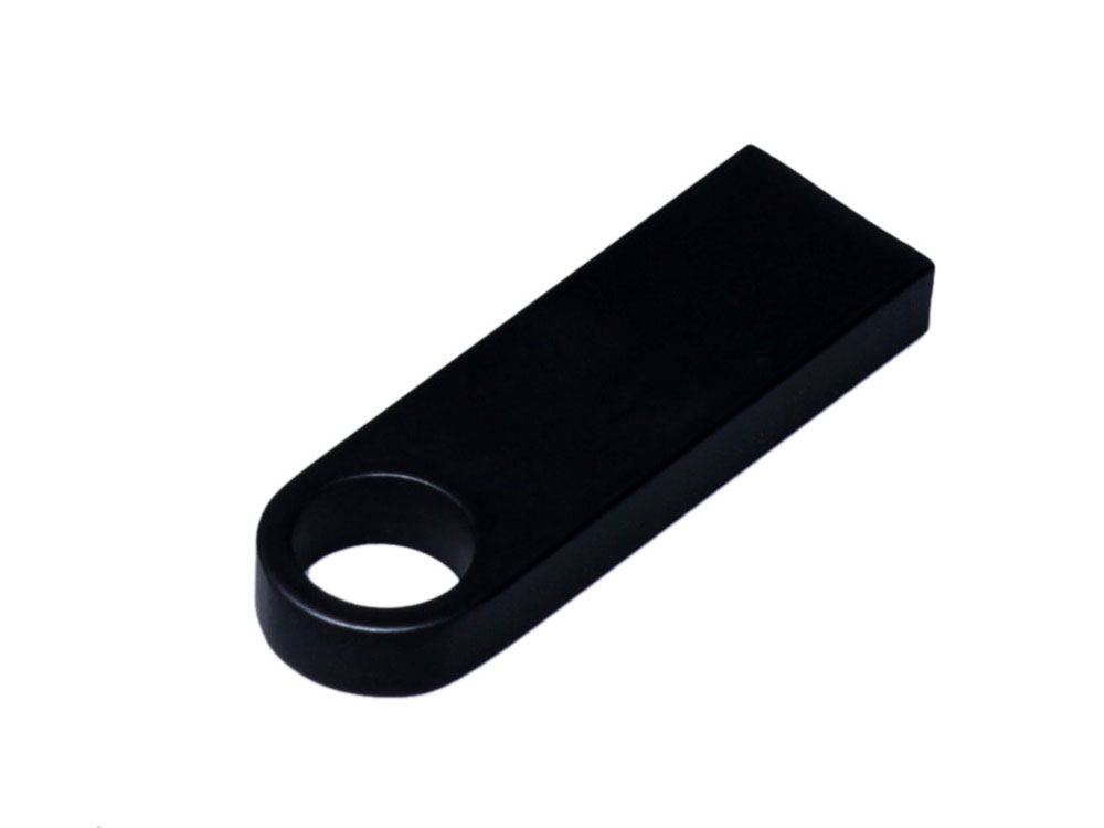 USB 3.0-флешка на 32 Гб с мини чипом и круглым отверстием, черный-0