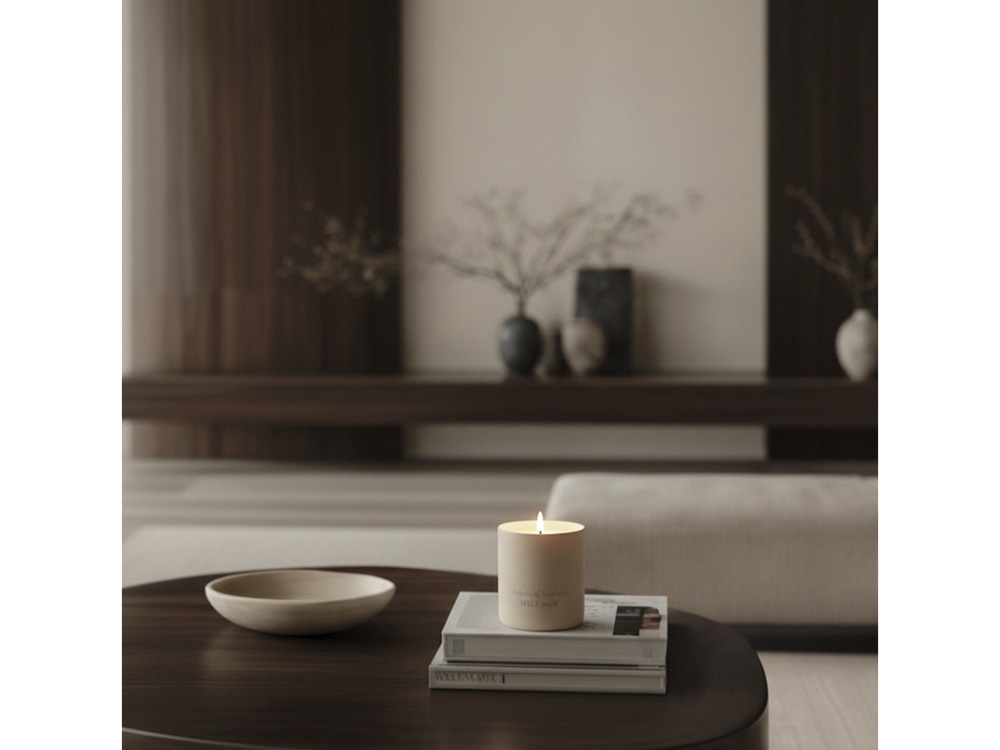 Ароматическая свеча Wellmark Echoes of Kindness- Ecru бежевый-7