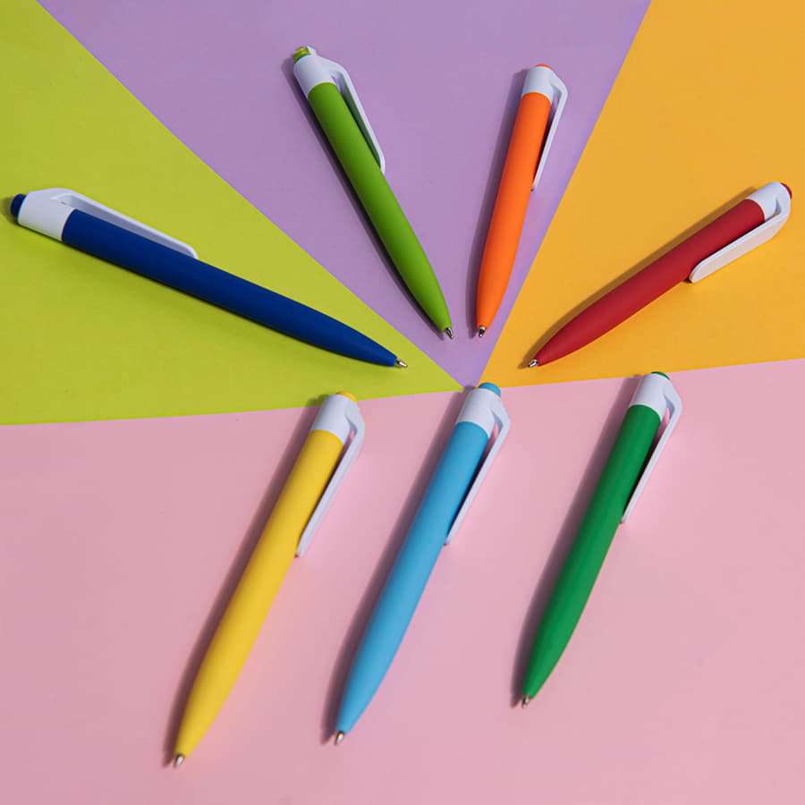 Ручка шариковая N16 soft touch, черный-1
