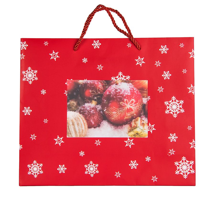 Пакет  большой RED WONDER размер 43 x 32 x 11 см, красный-0