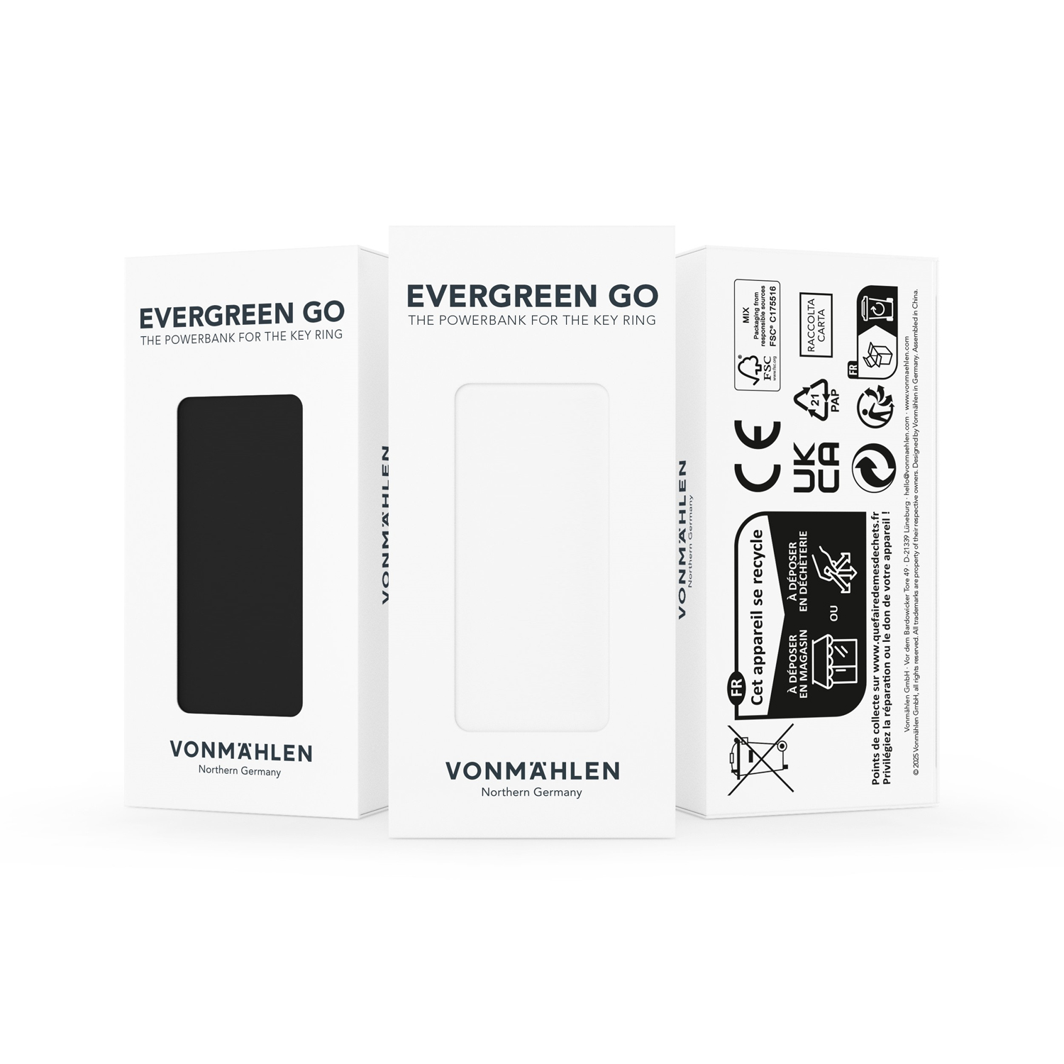 Внешний аккумулятор-брелок VONMAHLEN Evergreen Go, 1000 мАч, черный-4