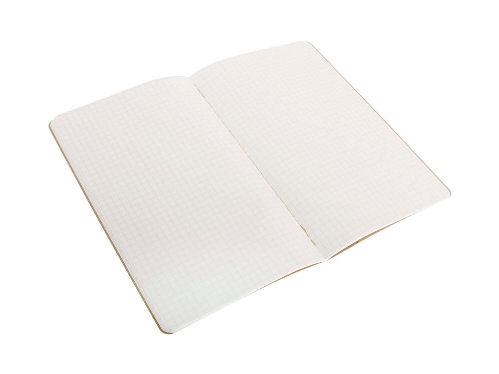 Записная книжка Moleskine Cahier (в клетку, 3 шт.), Large (13х21см), бежевый-1