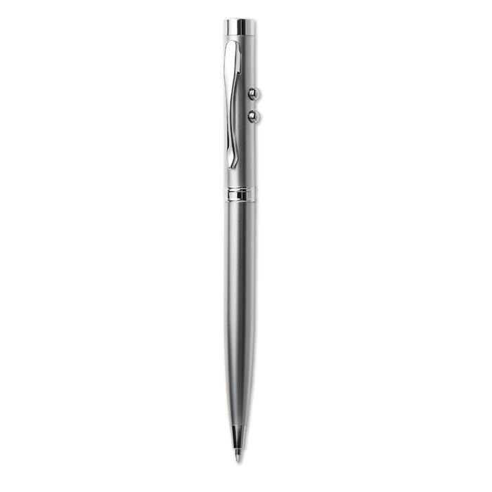 Ручка с лазерной указкой, серебряный-4