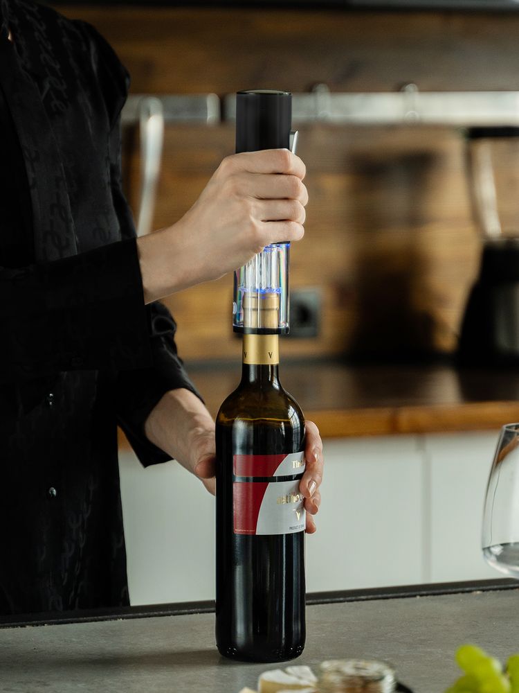 Винный набор Wine Diesel, черный-6