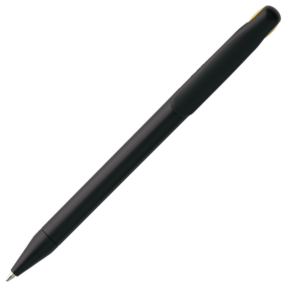 Ручка шариковая Prodir DS1 TMM Dot, черная с желтым-2