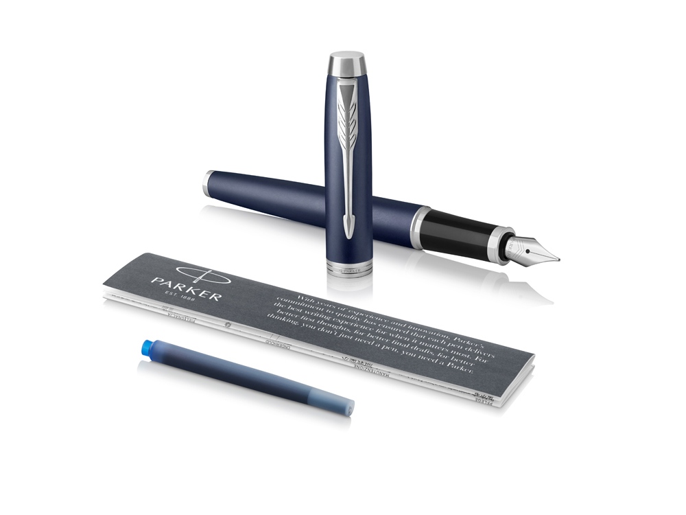 Ручка перьевая Parker IM Core Blue CT, темно-синий-2