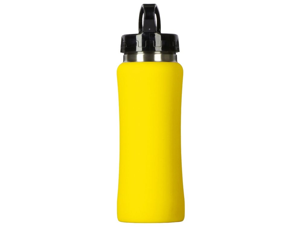 Бутылка для воды Bottle C1, сталь, soft touch, 600 мл, желтый-5