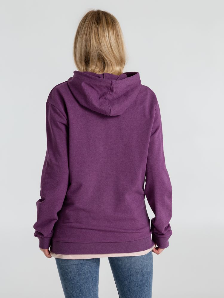 Толстовка с капюшоном унисекс Hoodie, фиолетовый меланж-6