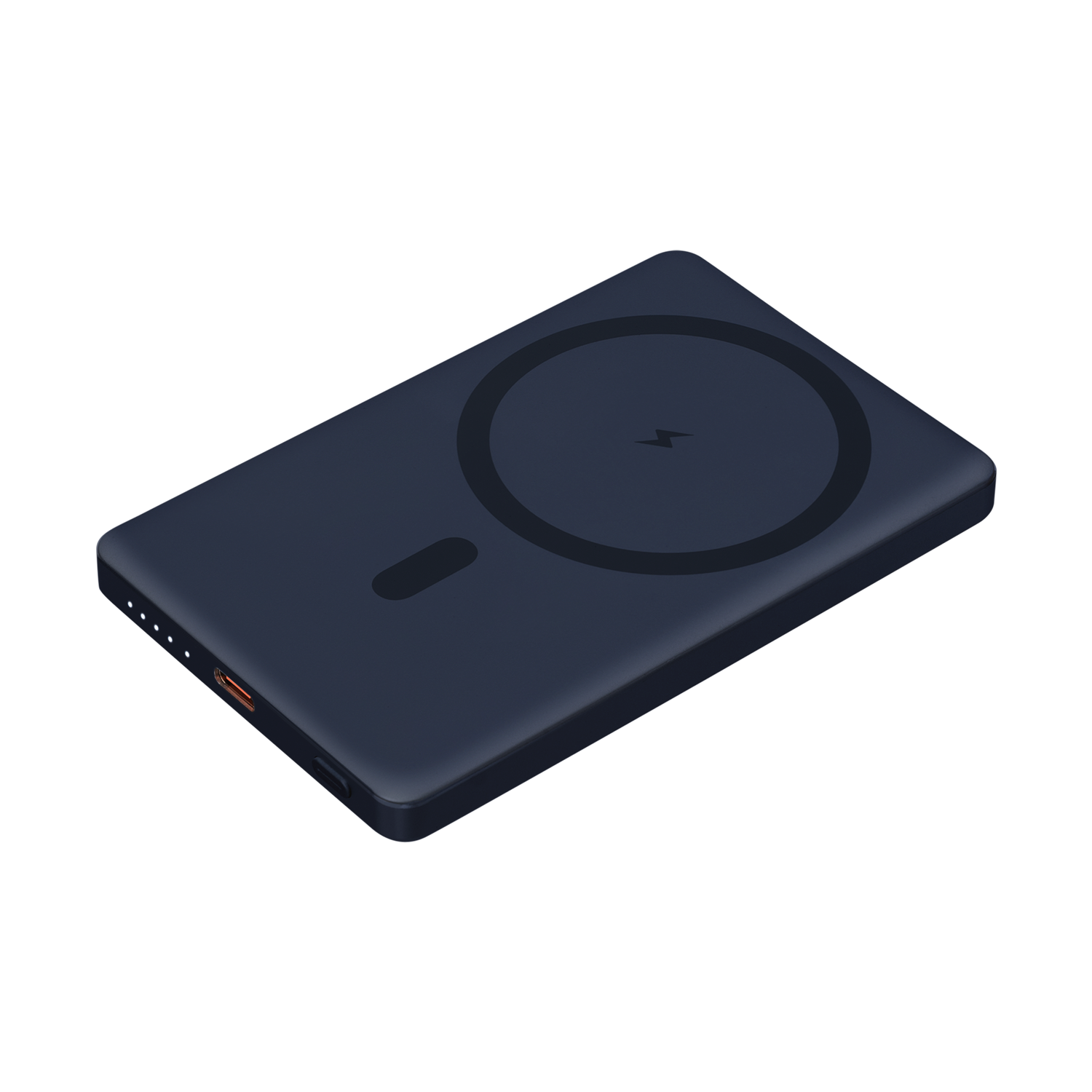 Внешний аккумулятор Атлантис (Atlantis) PD 5000mAh с функцией беспроводной зарядки 15W, синий-0