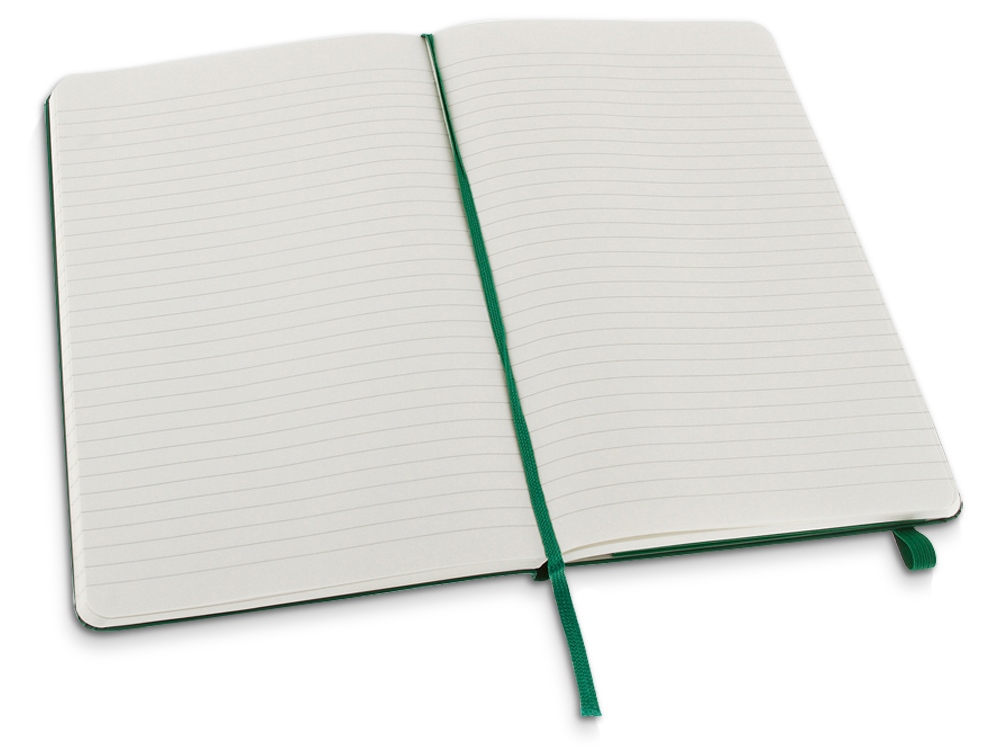 Записная книжка Moleskine Classic (в линейку) в твердой обложке, Large (13х21см), зеленый-2