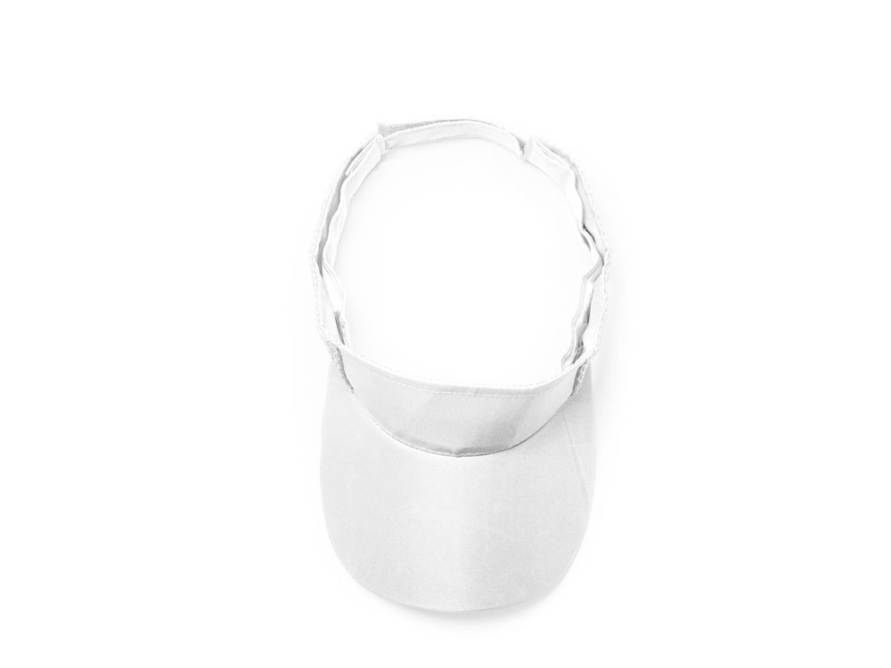 Козырек WIZER из мягкой микрофибры, белый-2