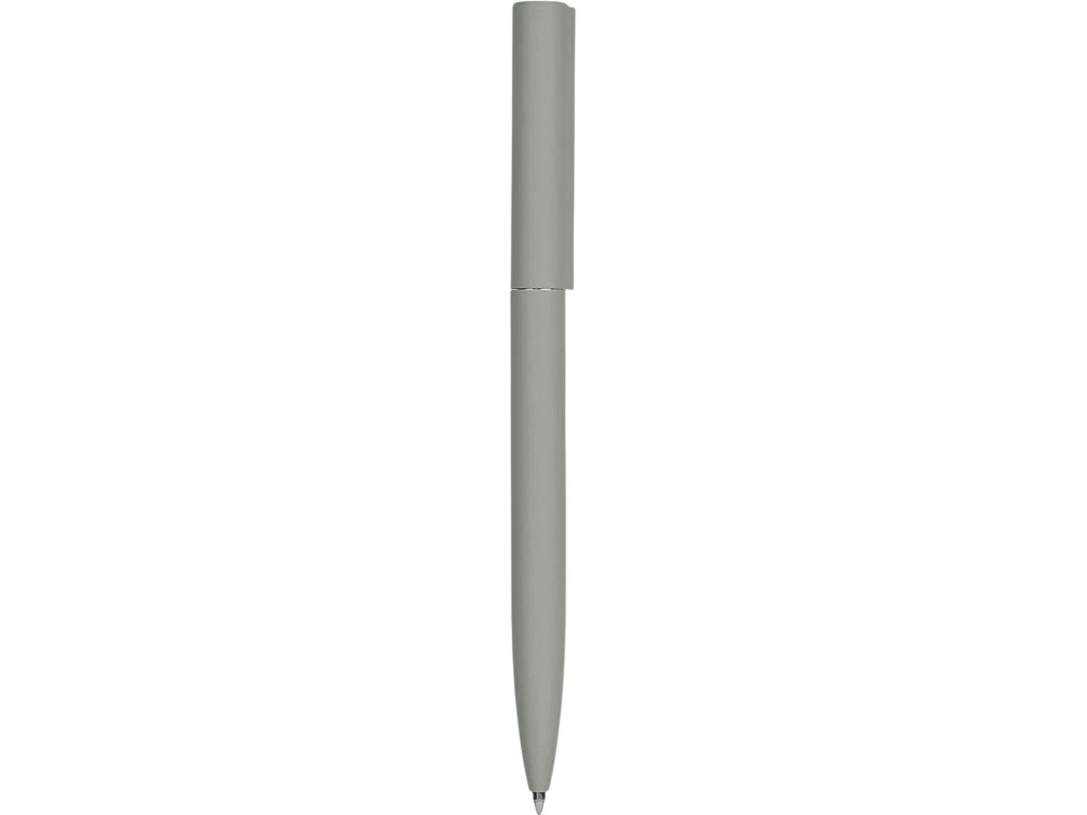 Шариковая металлическая ручка Minimalist софт-тач, серый-2