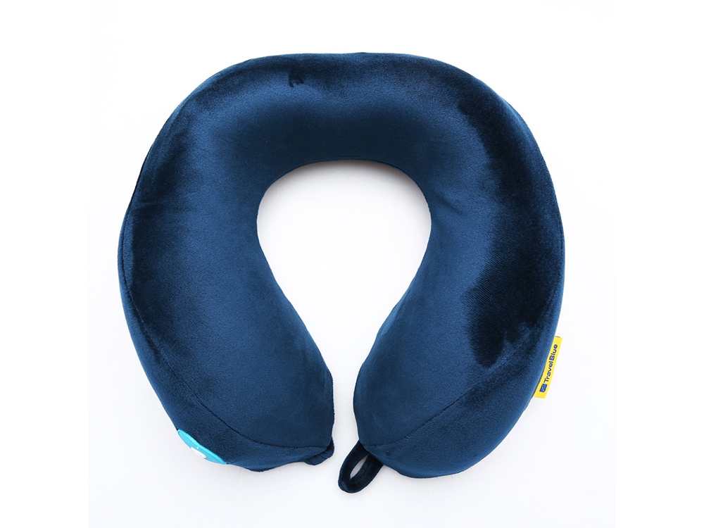 Подушка для путешествий со встроенным массажером Massage Tranquility Pillow, синий-1