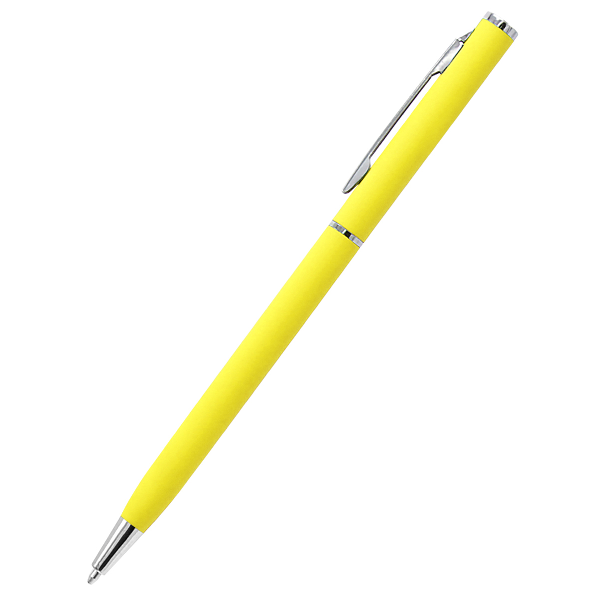 Ручка металлическая Tinny Soft софт-тач, Жёлтый-2