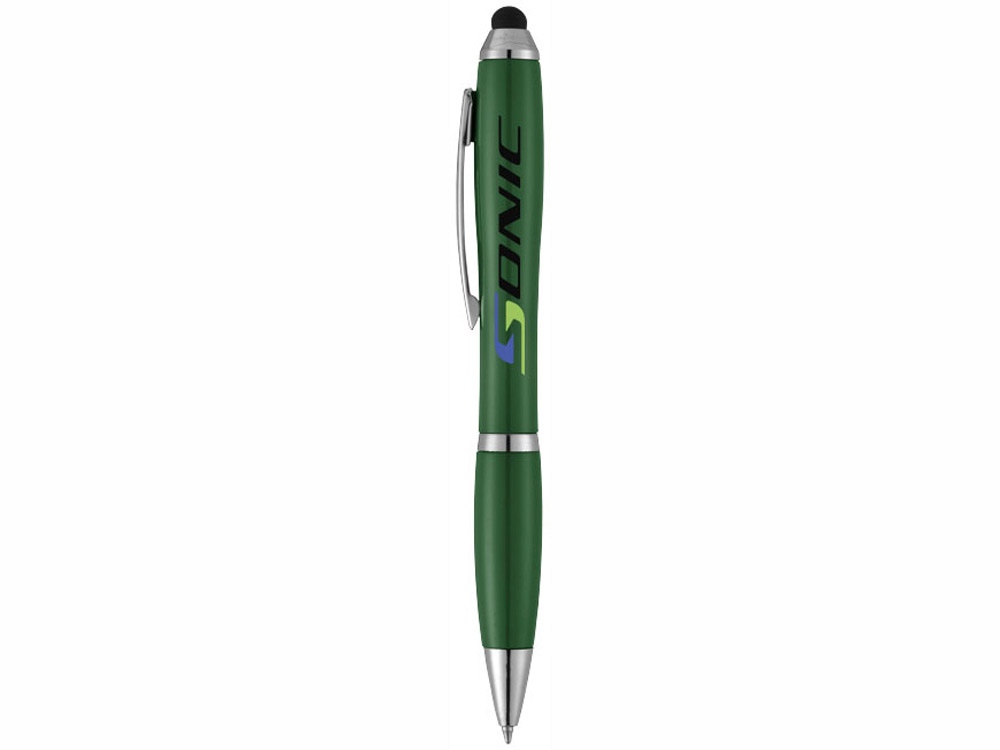 Ручка-стилус шариковая Nash, зеленый-3