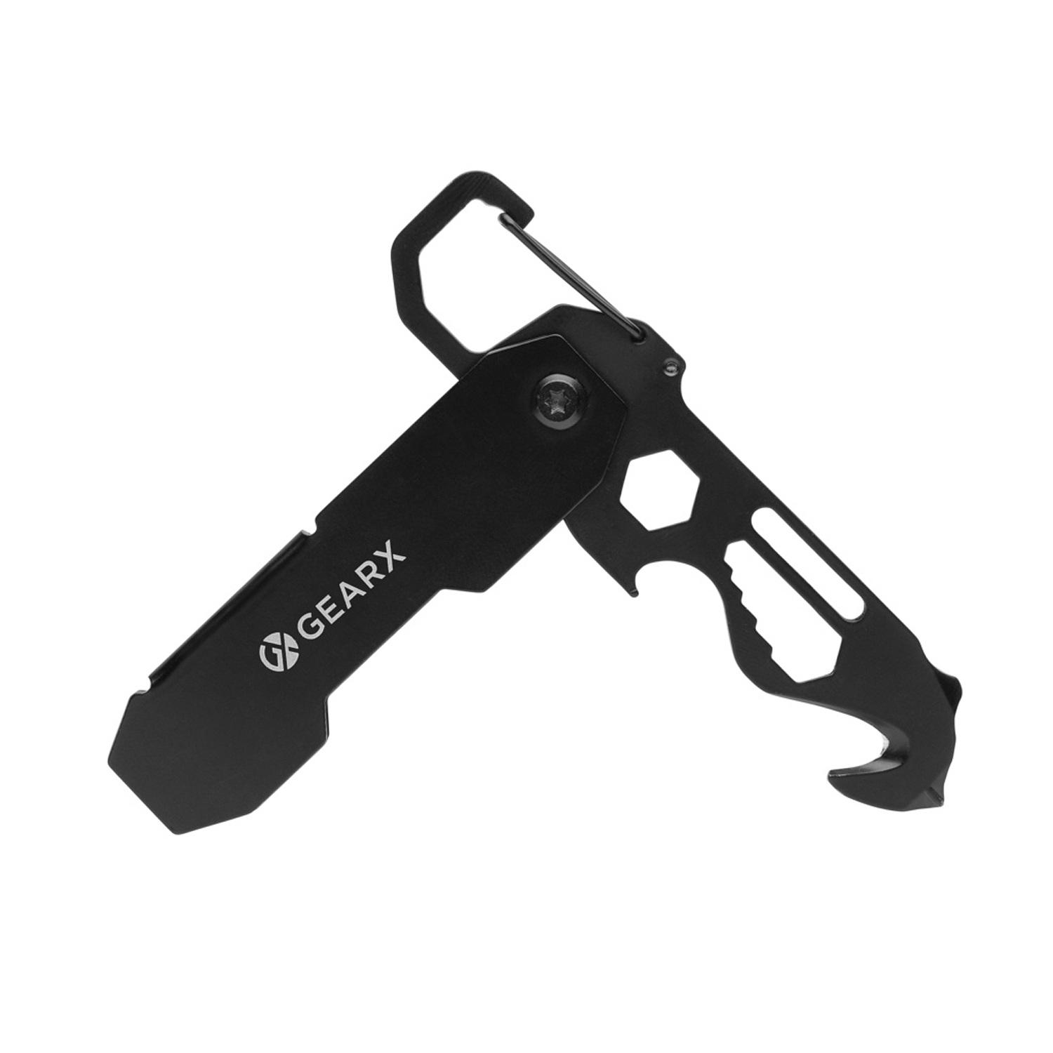 Мультитул GearX с карабином и открывалкой для посылок-6