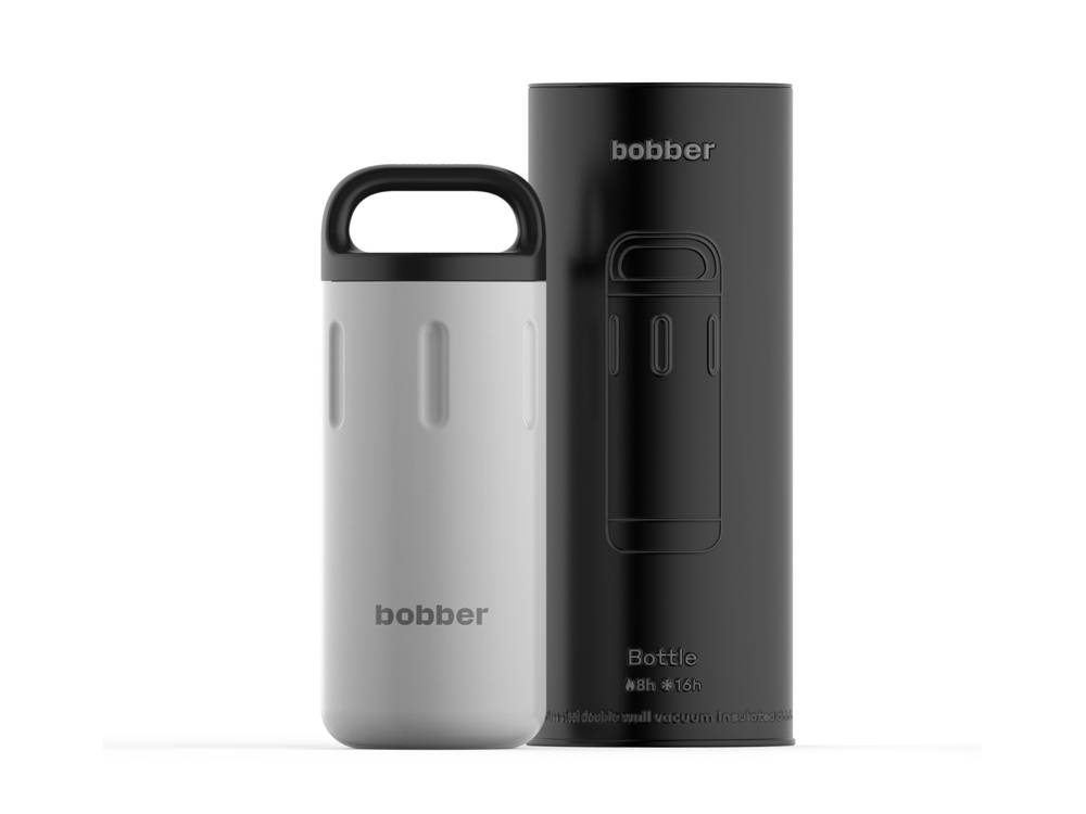 Вакуумный термос с керамическим покрытием бытовой, тм bobber, 590 мл. Артикул Bottle-590 Sand Grey (серый)-3