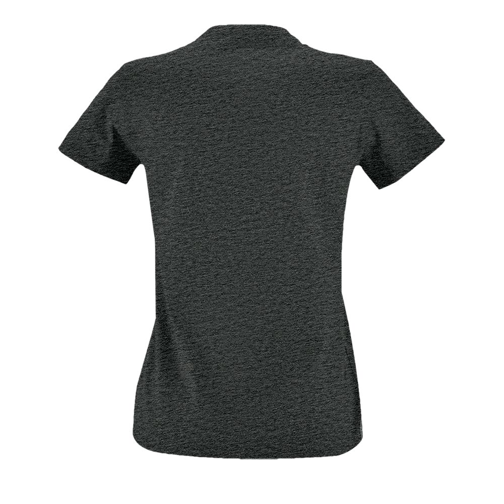 Футболка женская Imperial Fit Women, черный меланж-2