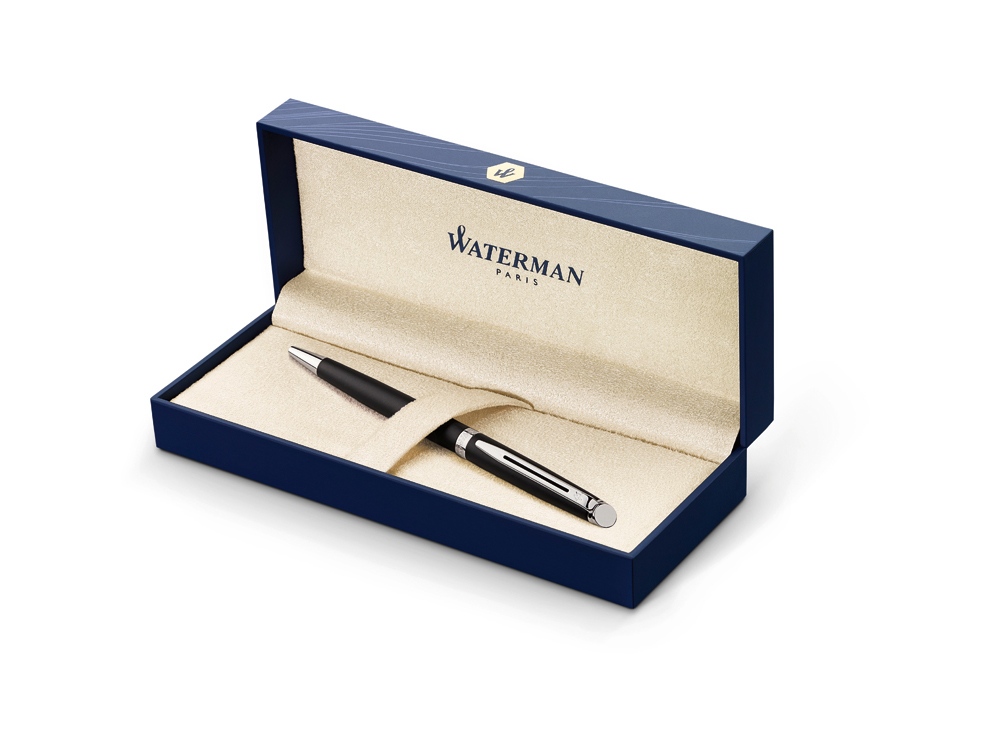 Шариковая ручка Waterman Hemisphere, цвет: MattBlack CT, стержень: Mblue-3