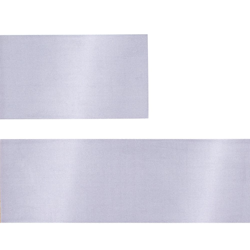 Лента сатиновая Satin 35 S, серая, 20 см-1