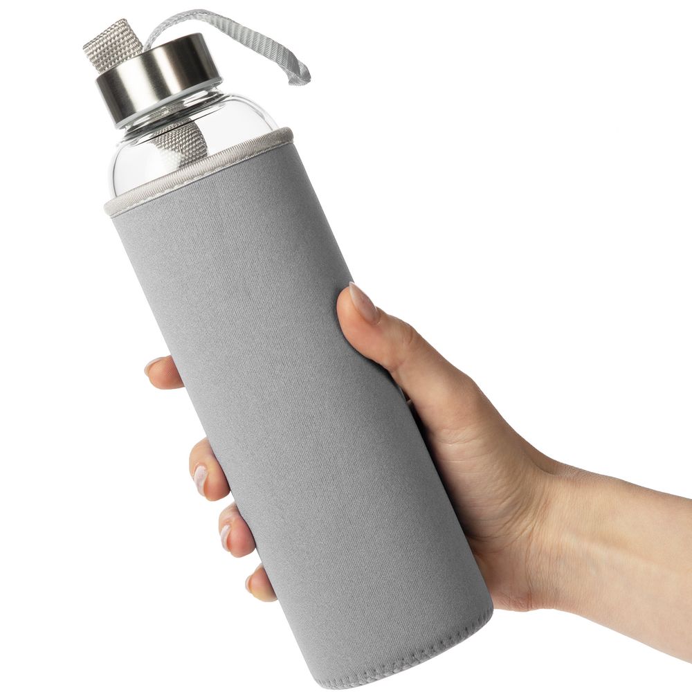 Бутылка для воды Sleeve Ace, серая-3