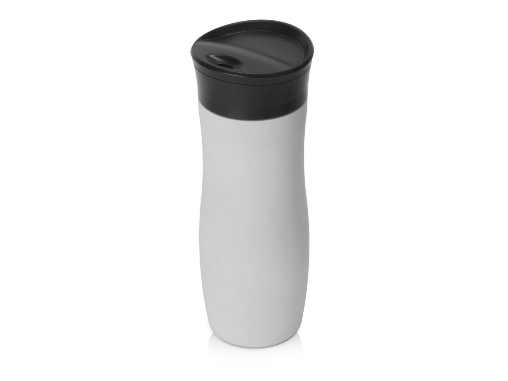 Вакуумная термокружка с кнопкой Streamline, Waterline, soft-touch, серый-1
