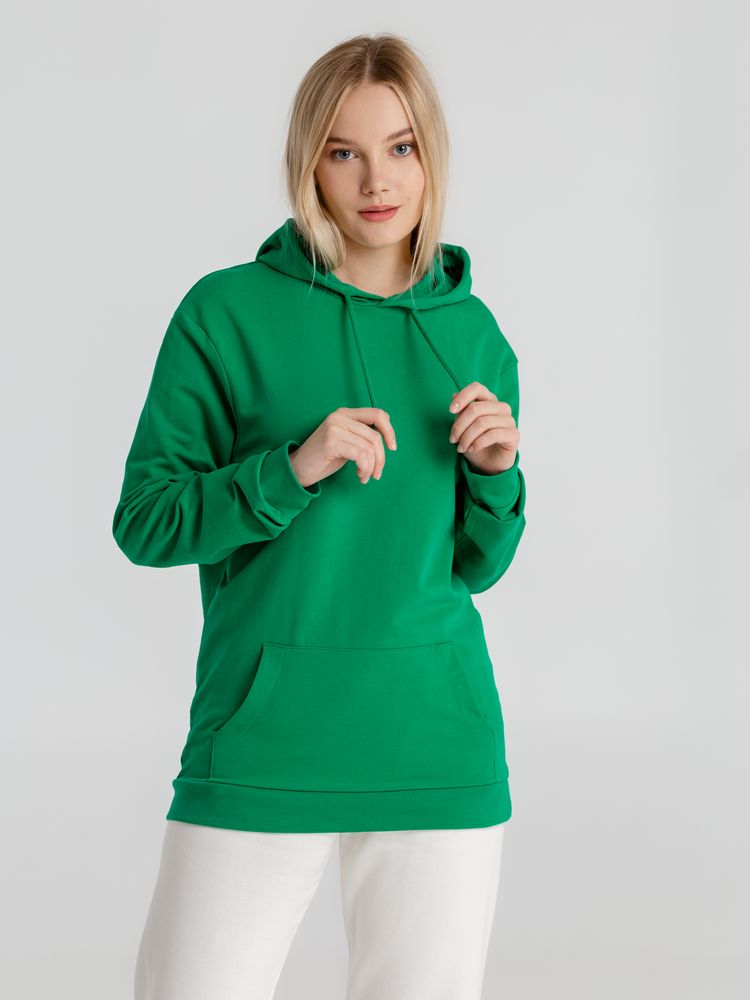 Толстовка с капюшоном унисекс Hoodie, зеленая-6