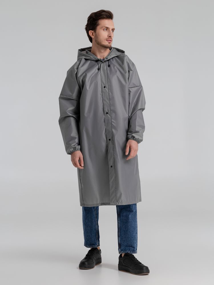 Дождевик со светоотражающими элементами Rainman Blink, серый-3