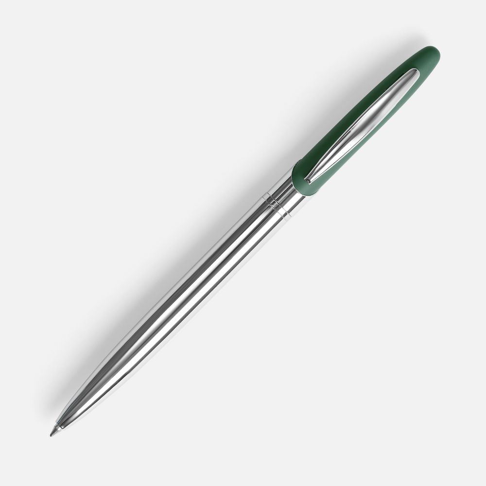 Ручка шариковая Dagger Soft Touch, зеленая-2