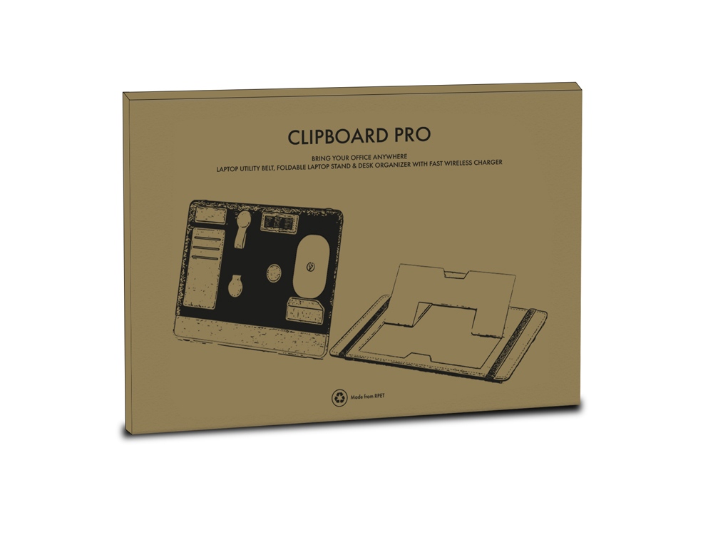 Складная подставка для ноутбука и органайзер для аксессуаров Clipboard Pro-8