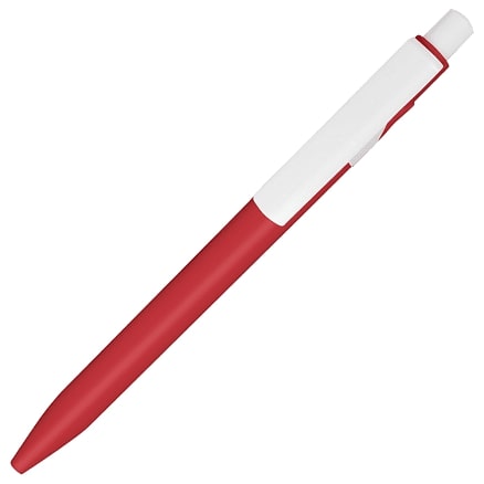 Ручка шариковая пластиковая Ravena Color, Красный/белый-2