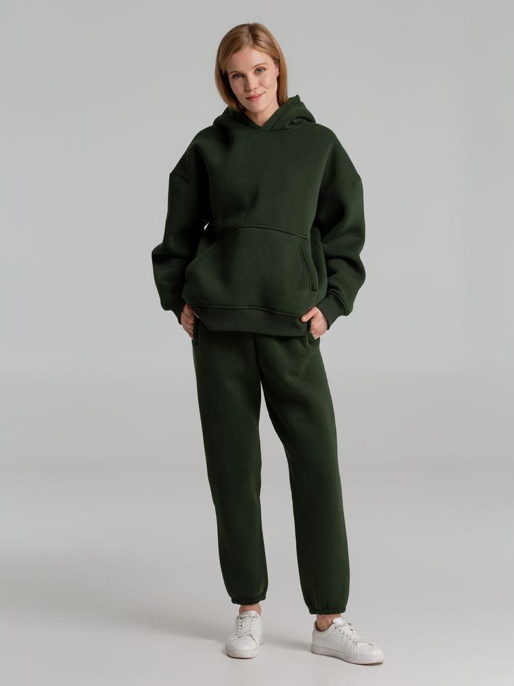 Худи Kulonga Oversize, темно-зеленый (хаки)-10