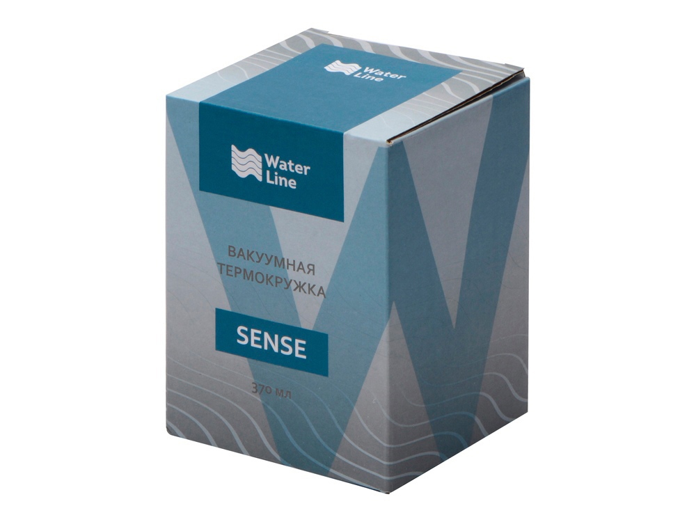 Вакуумная термокружка Sense, непротекаемая крышка, серый-5