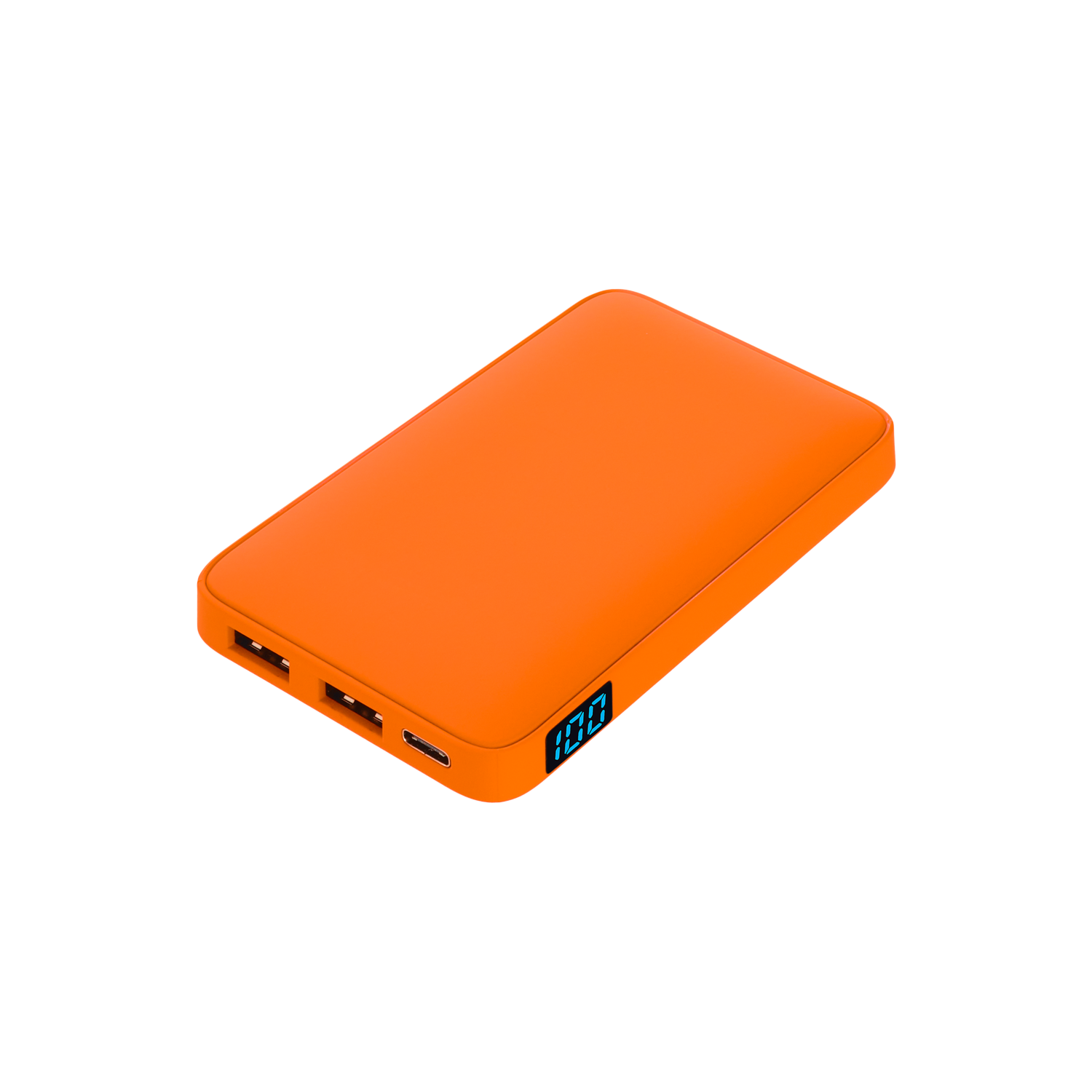 Внешний аккумулятор с подсветкой Анкор (Ancor) 5000 mAh, оранжевый-0