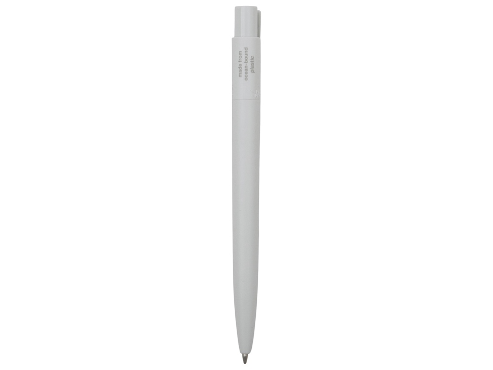 Ручка шариковая Recycled Pet Pen Pro Ocean из океанского пластика, белая-3