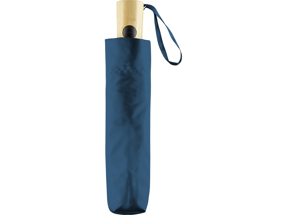 Зонт складной 5429 ÖkoBrella из бамбука, полуавтомат, красный-3